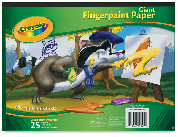 Giant Fingerpaint Paper, 25 Sheets