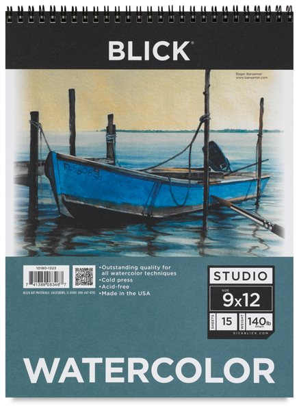 Watercolor Pad, 15 Sheets, Spiral-bound