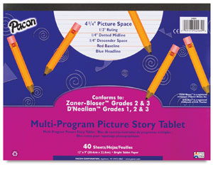40 Sheet Tablet,  Ruled 1/2" &times; 1/4" &times; 1/4" 