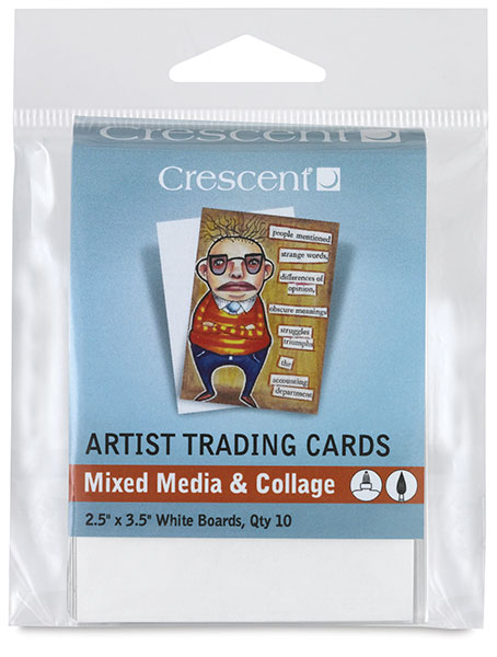 Mixed Media and Collage, White,  Package of 10 