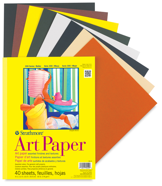 Colored Art Paper, 40 Sheet Pad 9" &times; 12"