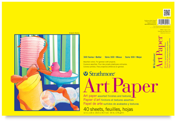Colored Art Paper, 40 Sheet Pad 12" &times; 18"