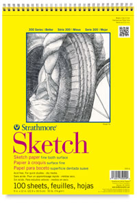 Sketch Pad, 100 Sheets Wire Bound
