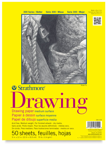 Drawing Pad, 50 Sheets Glue Bound