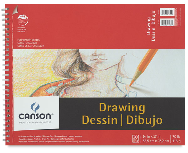 Drawing Pad, 30 Sheets  14"&nbsp;&times;&nbsp;17" 
