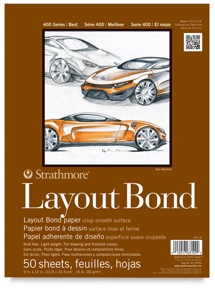 Layout Bond Pad, 9" &times; 12"