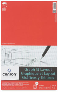 Graph Pad, 8" &times; 8" Grid, 40 Sheets