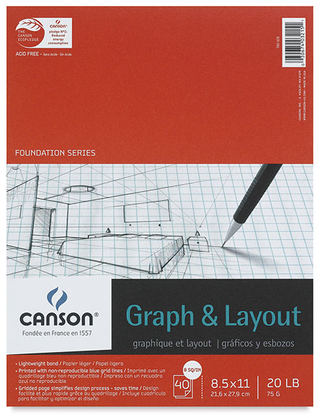 Graph Pad, 8" &times; 8" Grid