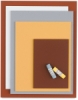 Back to Front: Terra Cotta, White, Shale, Sandstone, and Clay
