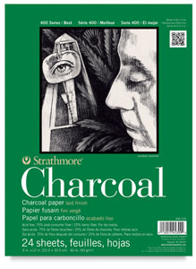 Charcoal Pad, 24 Sheets Portrait Charcoal Pad, 24 Sheets Portrait