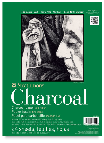 Charcoal Pad, 24 Sheets Portrait