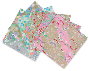 Shinwazome Chiyogami Origami Paper, Pkg of 7