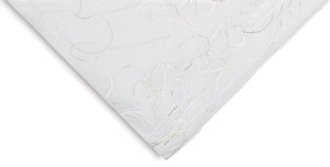 White with Gold Thread