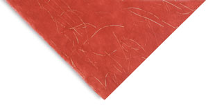 Red with Gold Thread