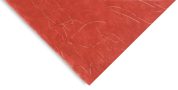 Red with Gold Thread