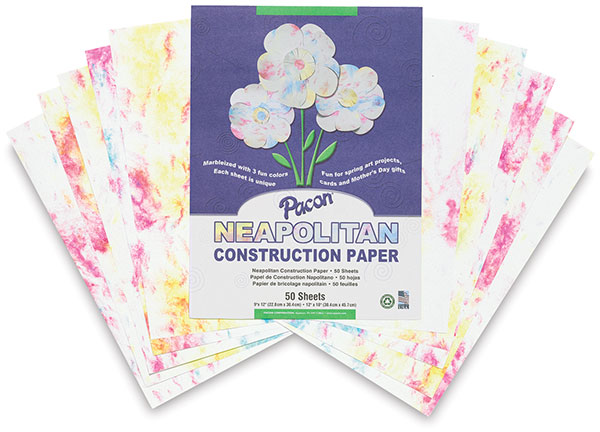 Neopolitan Construction Paper, Pkg of 50