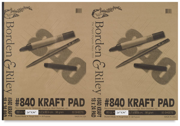 Kraft Paper Pad, 24" &times; 36"
