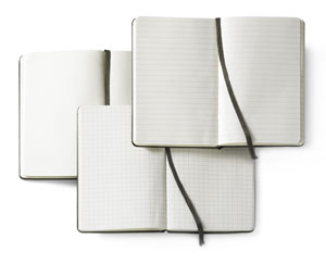 Blank, Lined, and Gridded Notebooks