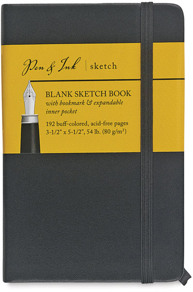 Blank Sketchbook, 96 Sheets 3½" × 5½" Portrait