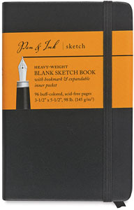 Blank Sketchbook, 48 Sheets 3½" × 5½" Portrait