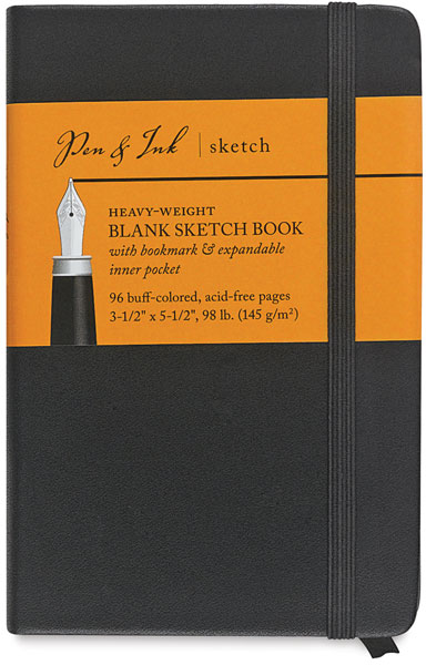 Blank Sketchbook, 48 Sheets 3½" × 5½" Portrait