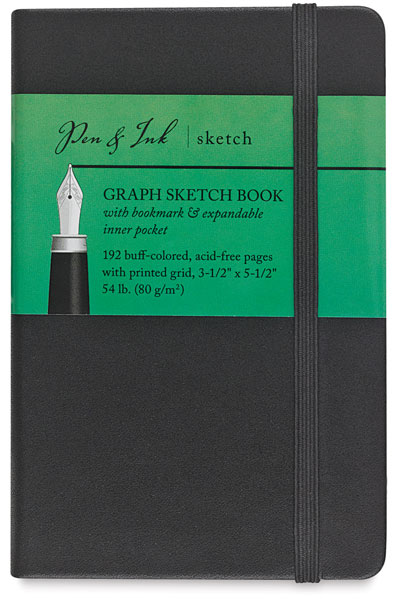 Graph Sketchbook, 96 Sheets 3½" × 5½" Portrait