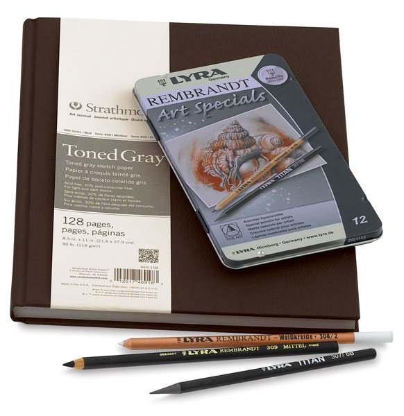 400 Series Toned Gray Sketch Art Journal Value Pack