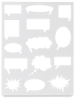 Comic Sketch Book, Thought Bubble Template