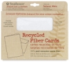 30% Recycled Fiber Cards and Envelopes, Box of 10 Textured, White