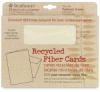 30% Recycled Fiber Cards and Envelopes, Box of 10 Textured, Cream