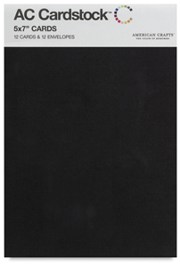 Blank Cards and Envelopes, Black