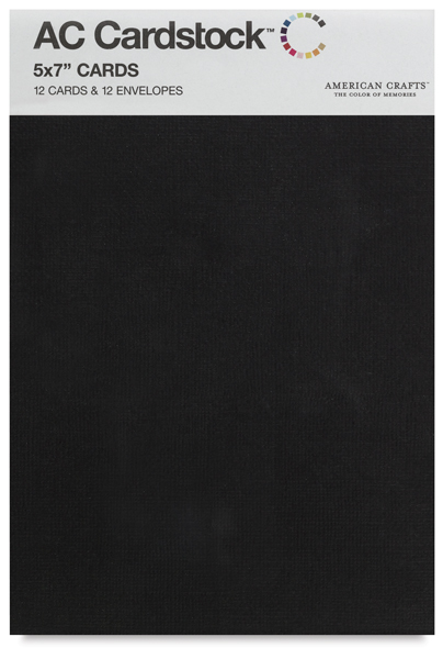 Blank Cards and Envelopes, Black