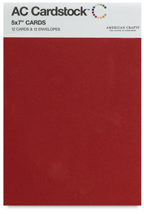 Blank Cards and Envelopes, Rouge