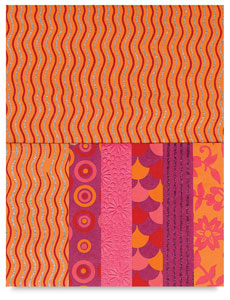 Hot Purple and Orange