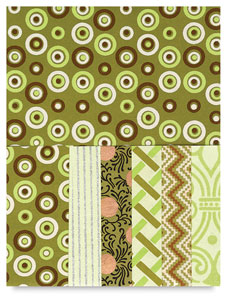 Moss Green and Pista Green