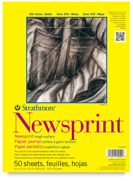 Newsprint Pad, 50 Sheets Rough