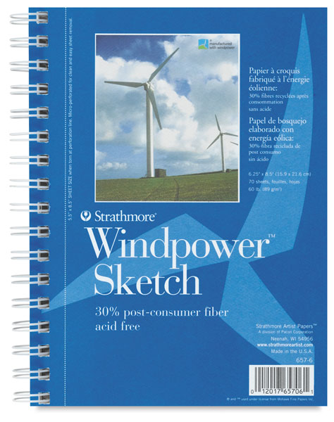 Spiral Bound Sketch Pad, 6&frac14;" &times; 8&frac12;"