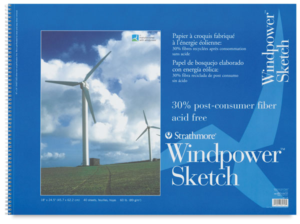 Spiral Bound Sketch Pad, 18" &times; 24&frac12;"