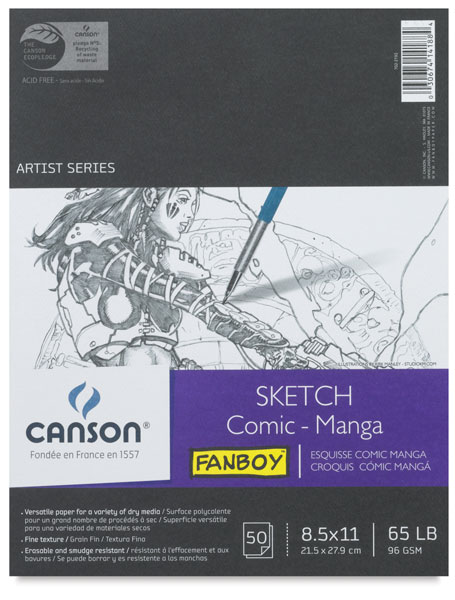 Comic-Manga Sketch Book, 80 sheets
