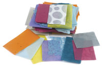 Black Ink Mulberry Paper Scrap Pack