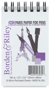 #234 Paris Bleedproof Paper For Pens Pad, 25 Sheets