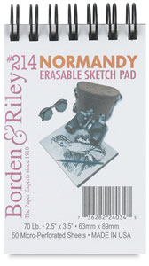 #214 Normandy Erasable Sketch Pad, 50 Sheets