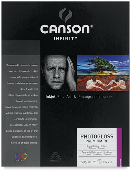 Photogloss Premium Resin Coated Art Paper, Pkg of 25