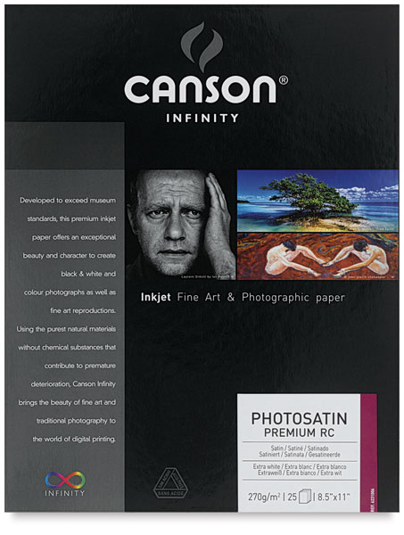 PhotoSatin Premium Resin Coated Art Paper, Pkg of 25