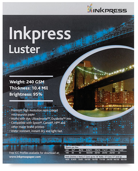 Inkpress Luster, Package of 50