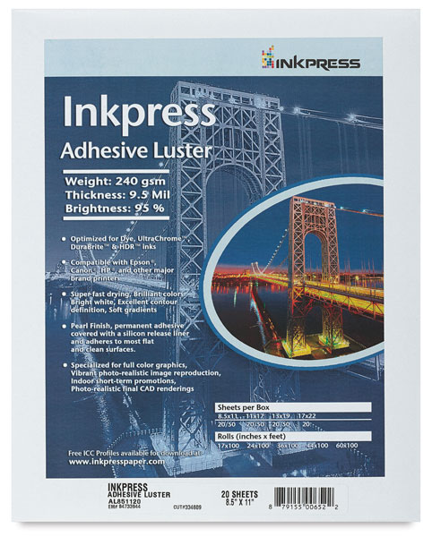 Inkpress Adhesive Luster, Pkg of 20&nbsp; NEW! 