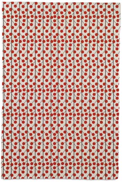 Cherry Branches (Red, Black, and Cream)