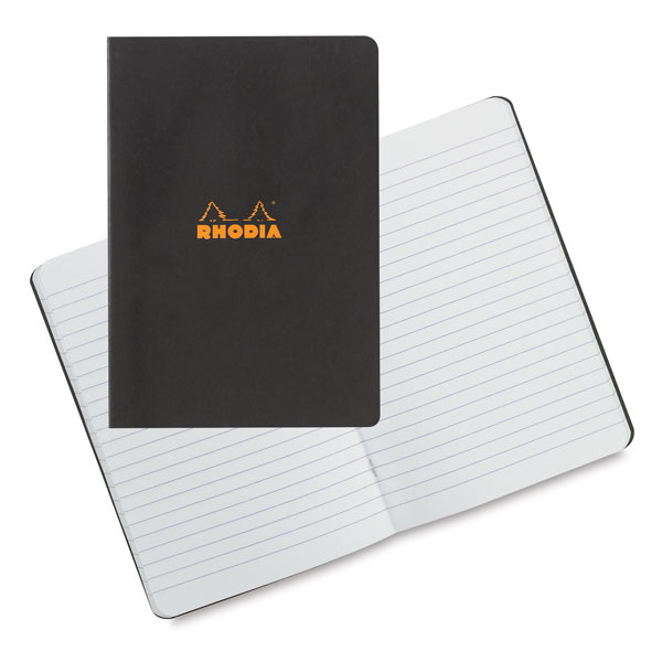 Lined Notebook, Black