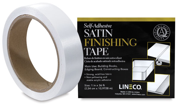 Satin Cloth Tape, White