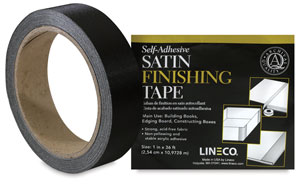 Satin Cloth Tape, Black